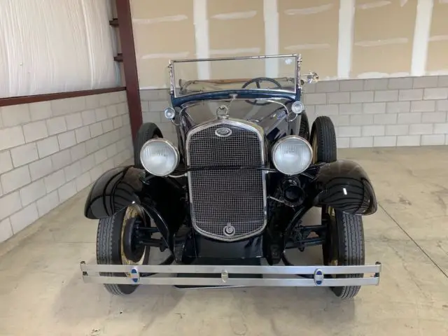 1931 ford model a deluxe roadster dual side mount. original all steel!