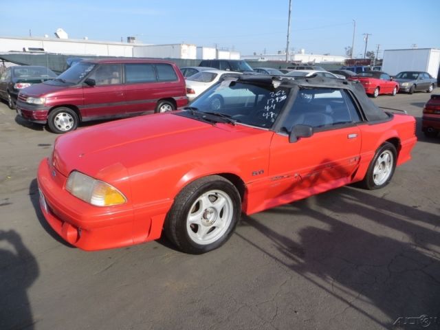 c 1993 ford mustang gt used 5l v8 16v manual convertible no reserve