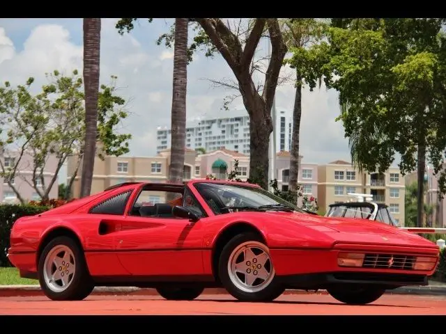 red only 32k $659 a month 1986 serviced black leather targa