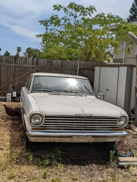 1963 chevrolet chevy ii sedan grey rwd manual standard