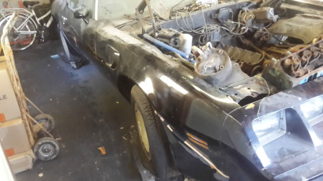 1977 trans am t tops project restoration hot rod rat rod 4 speed 400 needs work