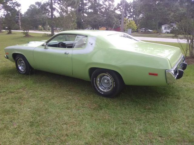 1973 plymouth road runner / gtx # matching 440 1 year only seamist green paint