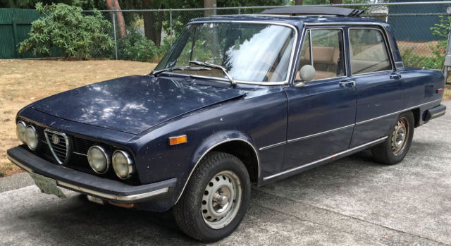 alfa romeo 1974 berlina 2000cc 5-speed manual