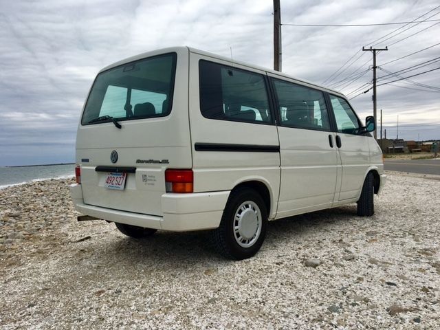 time capsule 93 vw eurovan with 14,900 original miles! handicap equipped. look!