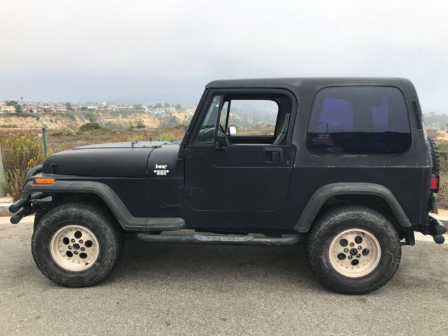 93 all original jeep wrangler 4x4 hard top full doors 100% california car nice