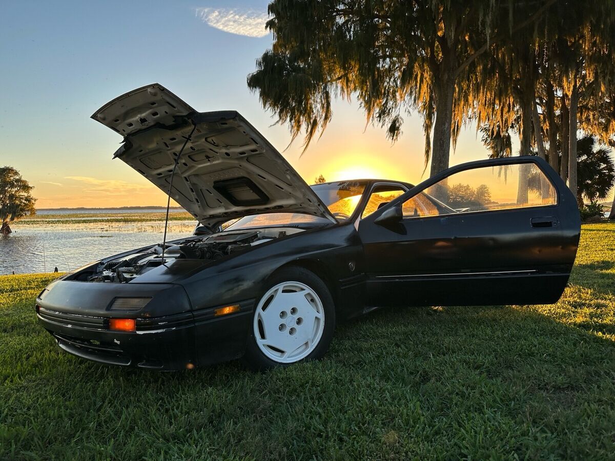 1988 mazda rx-7 black rwd manual