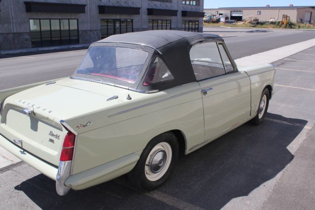 herald with 1500 cc motor! runs and drives fun car project convertible i ship!