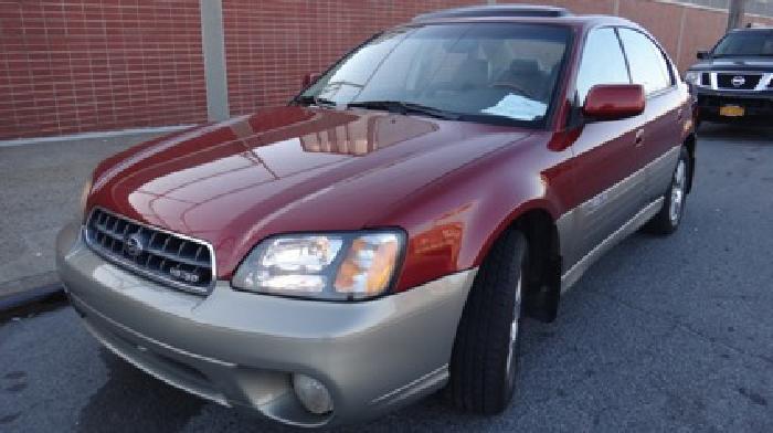 obo 2004 subaru outback 3.0 h6 boxer engine limited red in great condition 1 owner 0 in maspeth, ny
