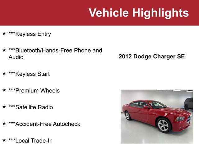 2012 dodge charger se