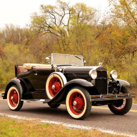 1930 ford model a deluxe rumble seat roadster,restored,new top & interior