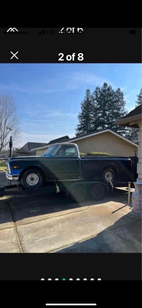 1969 chevrolet c-10 pickup black rwd automatic