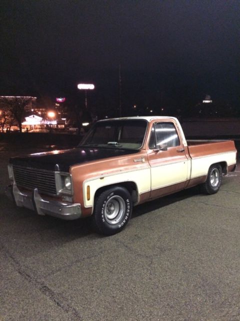 1977 c10 scottsdale short bed 5.7 lowered