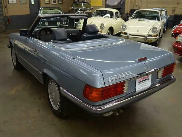 1988 mercedes-benz 560 series 560sl 125837 miles diamond blue convertible 8 cyli