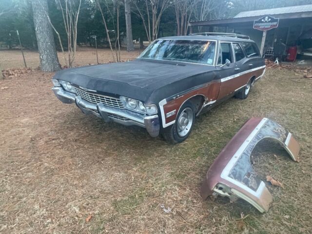 1968 chevrolet caprice wagon 396 wagon grey caprice
