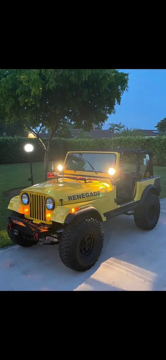 1984 jeep cj suv yellow 4wd manual cj7