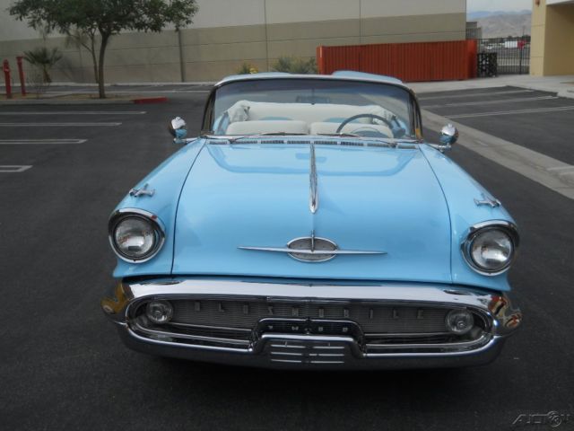 restored 1957 oldsmobile 98 rare j2 tri power option 371/auto ps pb tilt