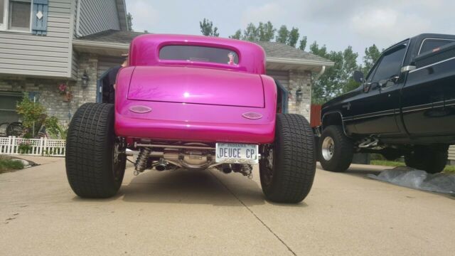 32 high boy 3 window coupe, hot rod, show car new 396 stroker custom hok paint