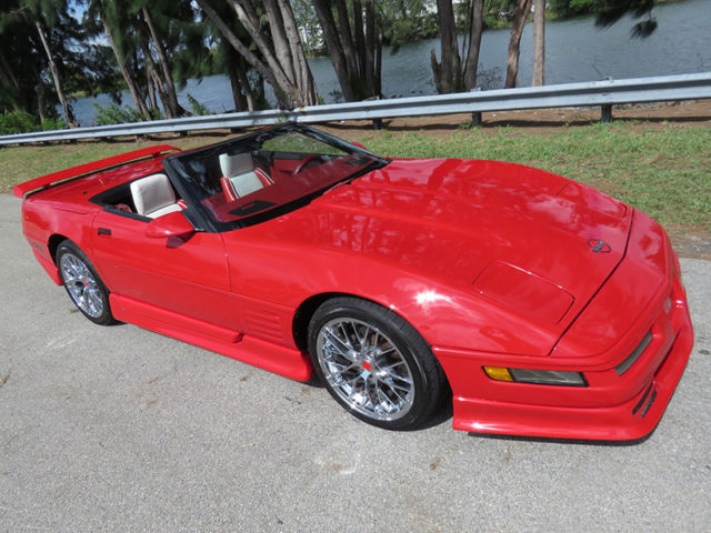 custom 1987 corvette convertible - body kit, two-tone interior, more - 52k miles