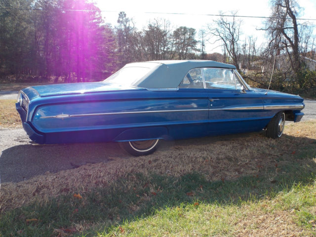 1964 ford galaxie xl 500 convertible; mild custom; 390; cruise-o-matic (video)