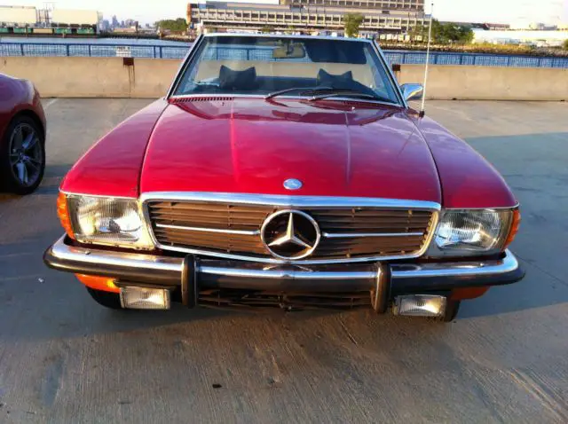 1972 mercedes-benz sl-class 350sl red/black