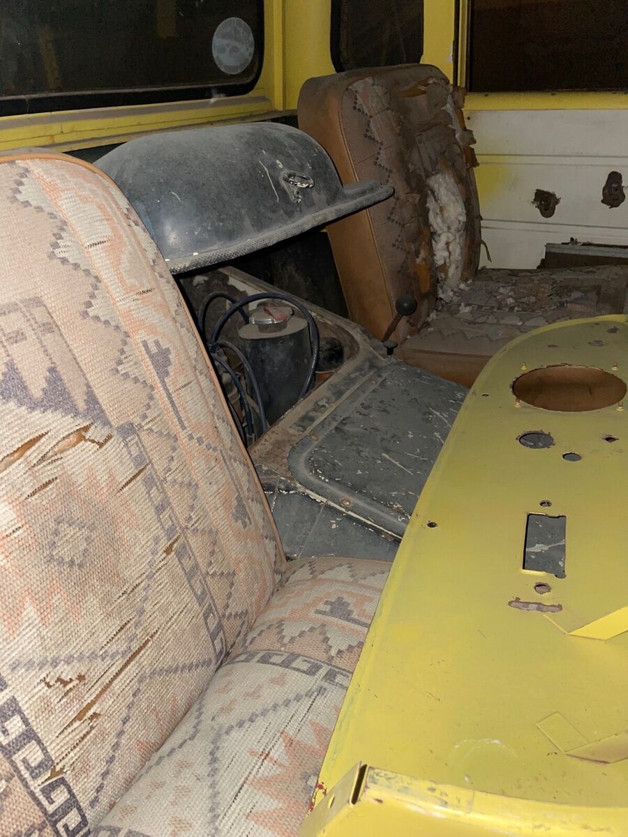 1958 jeep 2500 pickup yellow 4wd manual cab over