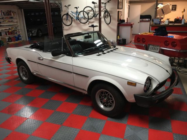 1983 fiat pininfarina 2000 spyder convertible, solid. fresh garage find!