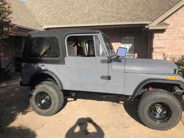 1980 jeep cj-7 grey 4wd manual base