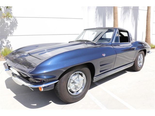 1963 chevrolet corvette 94331 miles blue 327 v8 4 speed manual
