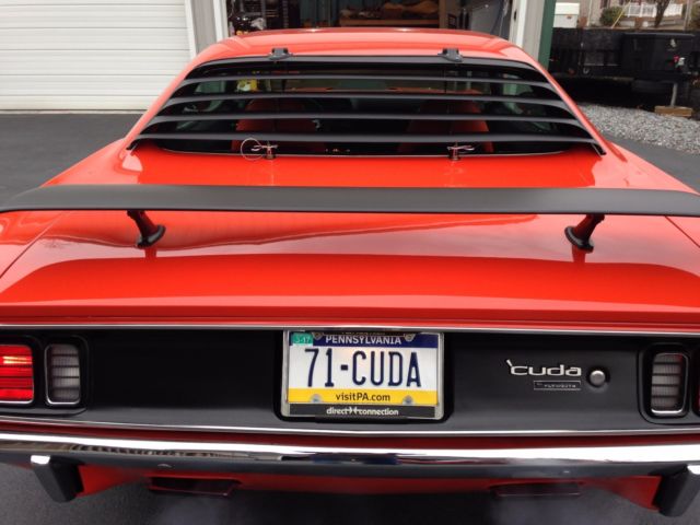 1971 plymouth barracuda 440-6pk pistol grip 4-speed
