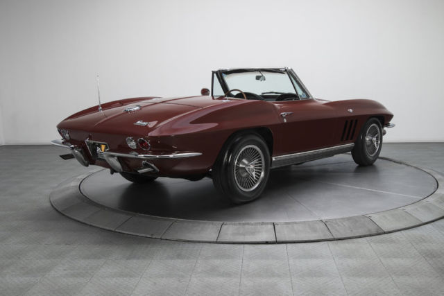1966 chevrolet corvette sting ray 39102 miles milano maroon roadster 327 v8 l79