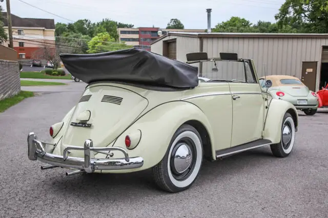 1958 volkswagen beetle convertible survivor 36hp, bamboo l241! no reserve!!!
