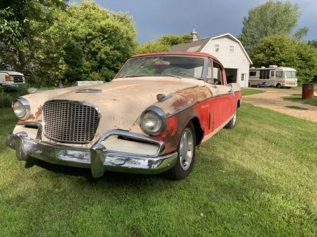 1956 studebaker golden hawk red white packard engine overdrive transmission