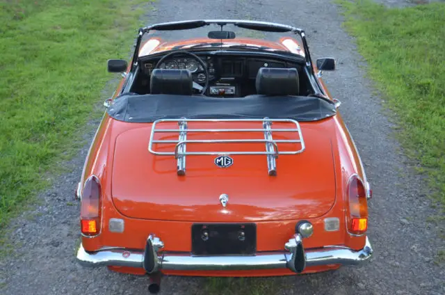 very early 74 chrome bumper mgb roadster no rust or rust history!!!