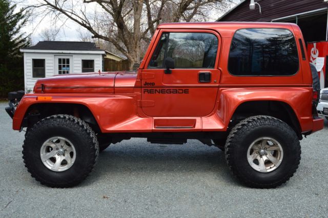 restored jeep wrangler renegade yj all new components very nice look!!!