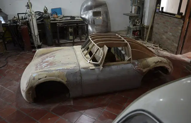porsche 550 718 rsk 356 style bespoke alloy car - hand made