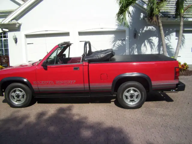 1989 dodge dakota sport red convertible-vg running condition-priced to sell