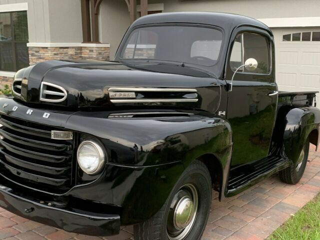 1949 f-1 pick-up black-on-black a real beauty own previously by famous actor