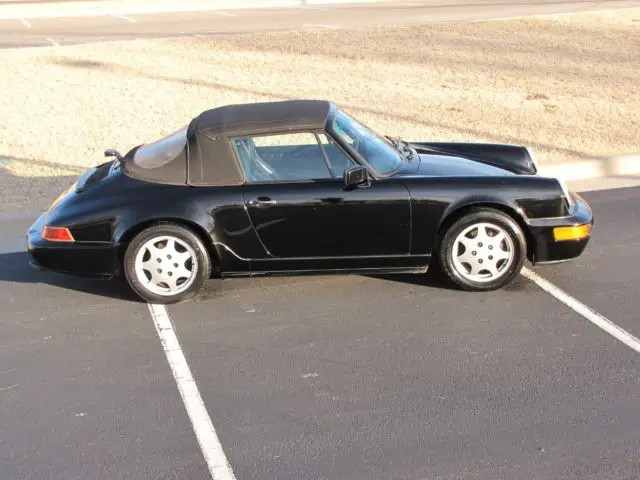 1991 porsche 964 carrera 4 cabriolet rare triple black 5-speed 911