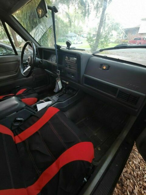 1992 jeep cherokee suv red 4wd automatic sport