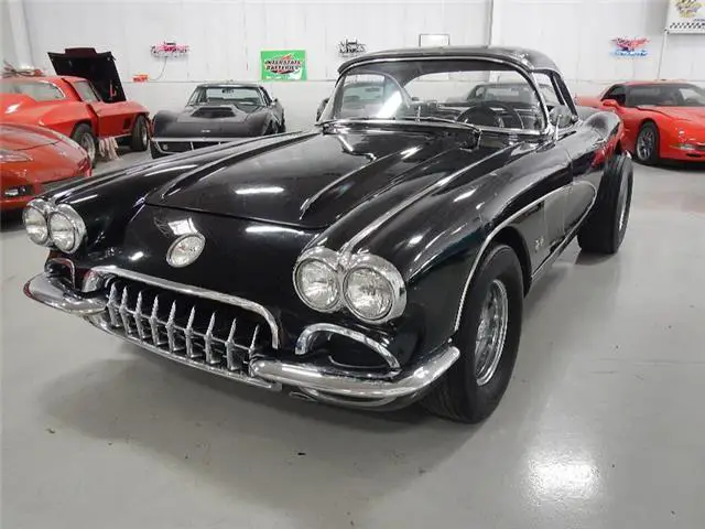 1960 chevrolet corvette $1 no reserve 18,388 miles tuxedo black 327 v8 automati