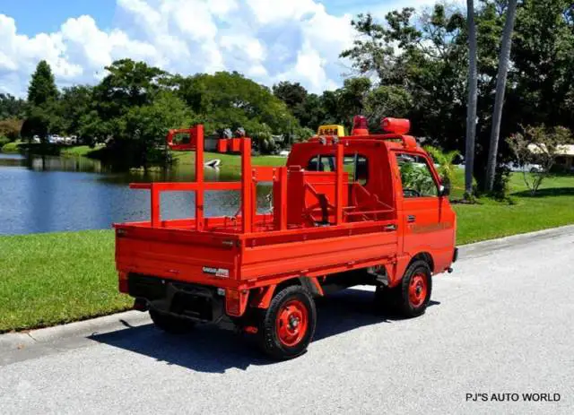 1986 subaru sambar 4x4 13,716 miles red pickup truck 544cc manual