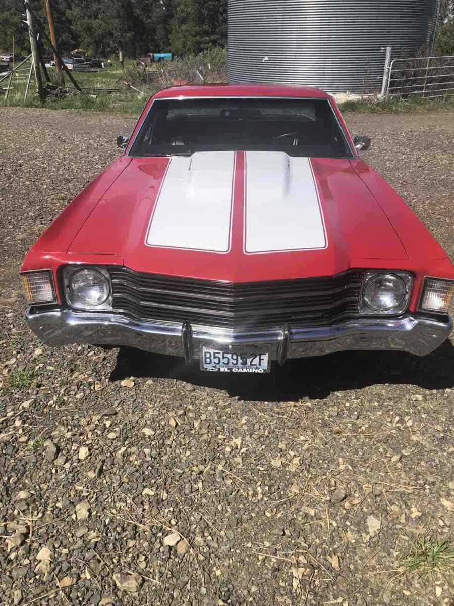 1972 chevrolet el camino red rwd automatic ss tribute