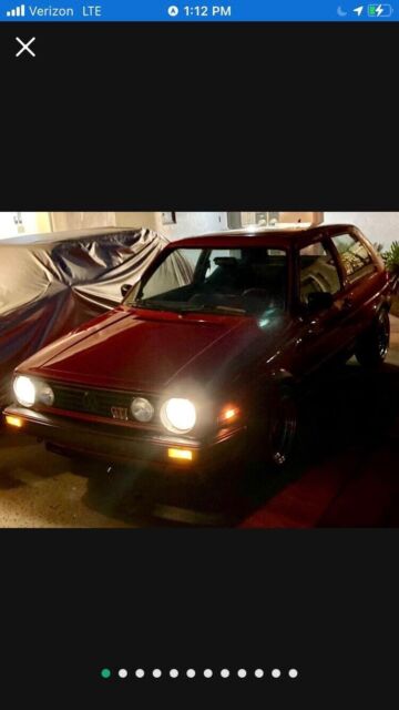 1988 volkswagen golf hatchback red fwd manual 16v