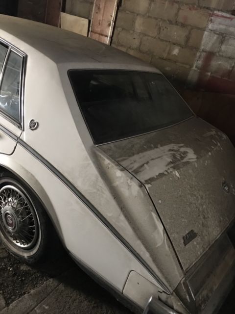 1985 cadillac seville white burgundy leather unique classic collectors vehicle