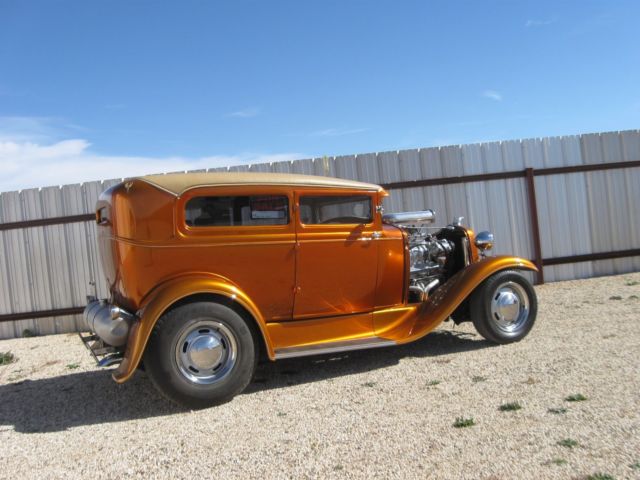 1931 ford model a sedan custom supercharged streetrod
