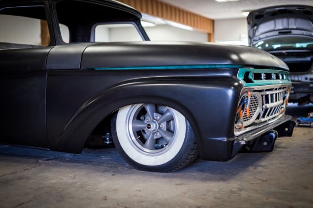 1965 ford f-100 custom bagged chopped project hotrod truck