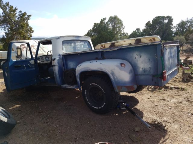 1961 ford f-100 step-side long bed / 76 ltd subframe w/400ci.& c6 automatic