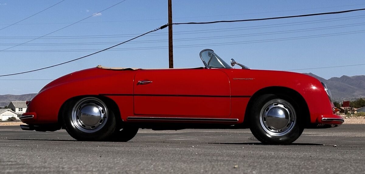 1955 porsche 356 a convertible red speedster