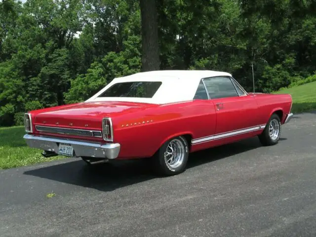 1966 candy apple red ford fairlane convertible -factory s code