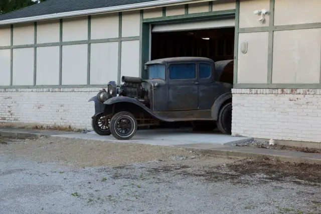 1930 ford model a coupe gasser actual real barn find
